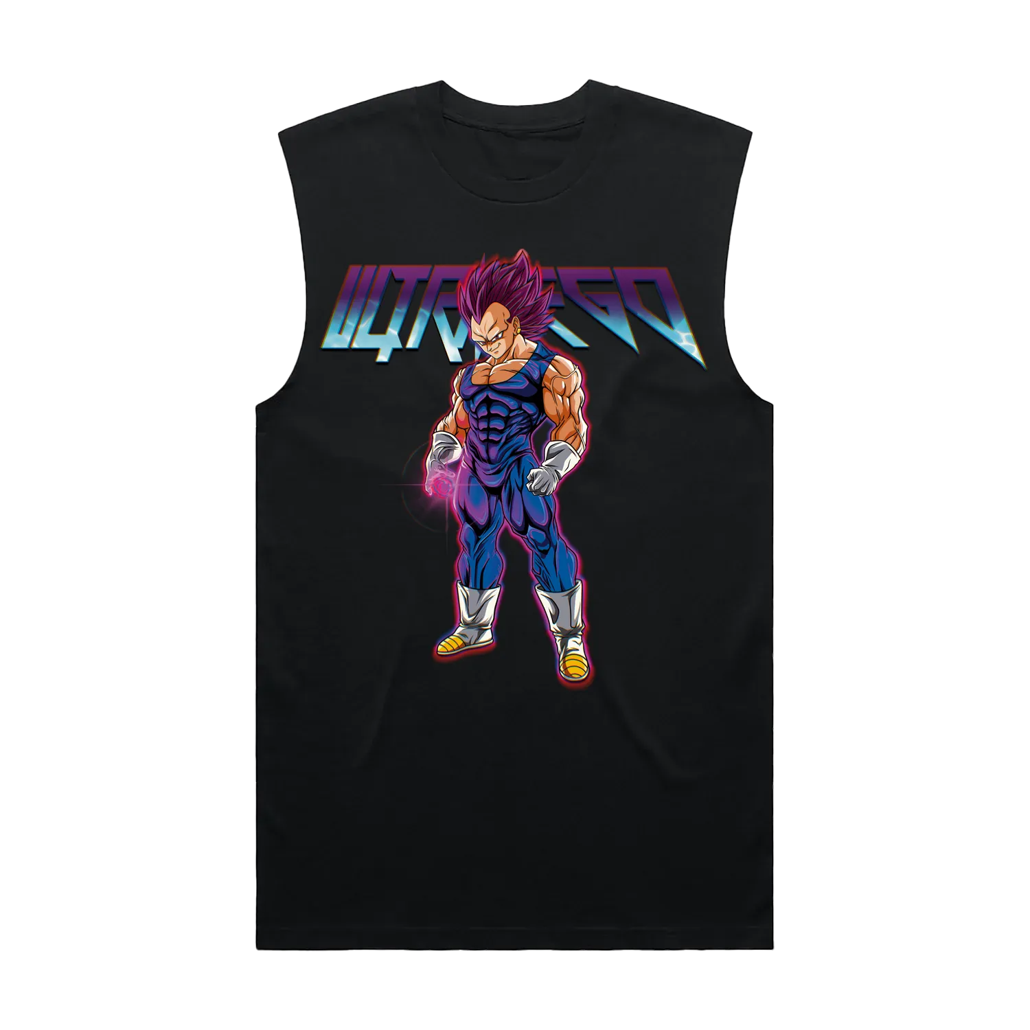 Black front flat lay